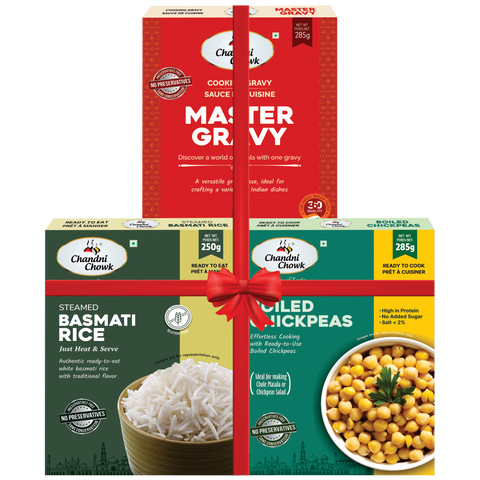 Master Gravy & Boiled Chikpea with Basmati Rice