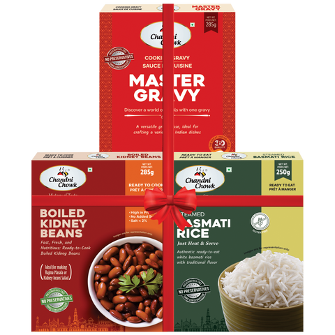 Master Gravy & Boiled Kidney Beans with Basmati Rice