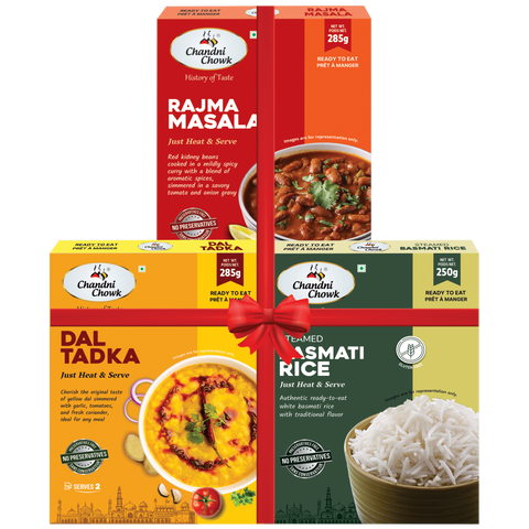 Dal Tadka & Rajma Masala with Basmati Rice