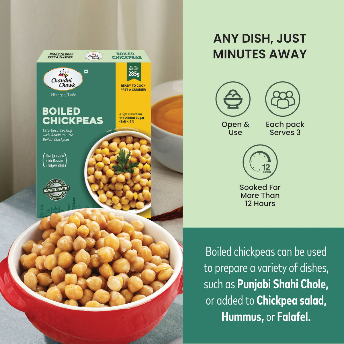 BOILED CHICKPEAS