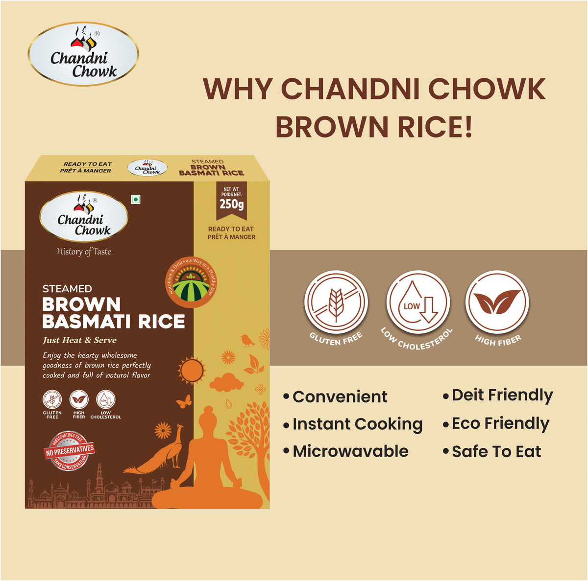 STEAMED BROWN RICE