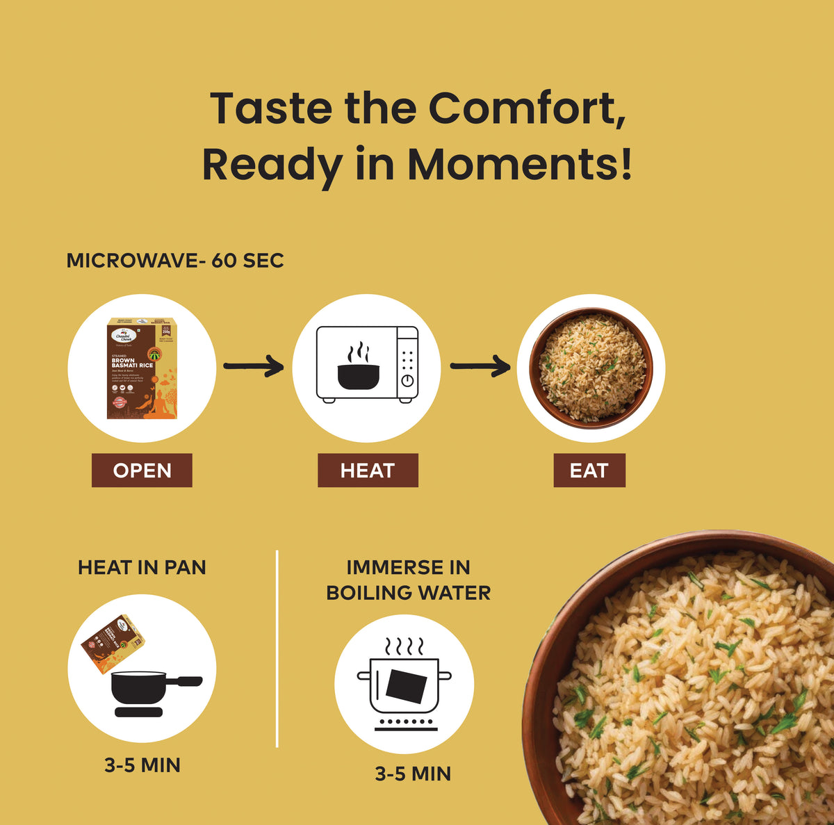 STEAMED BROWN RICE