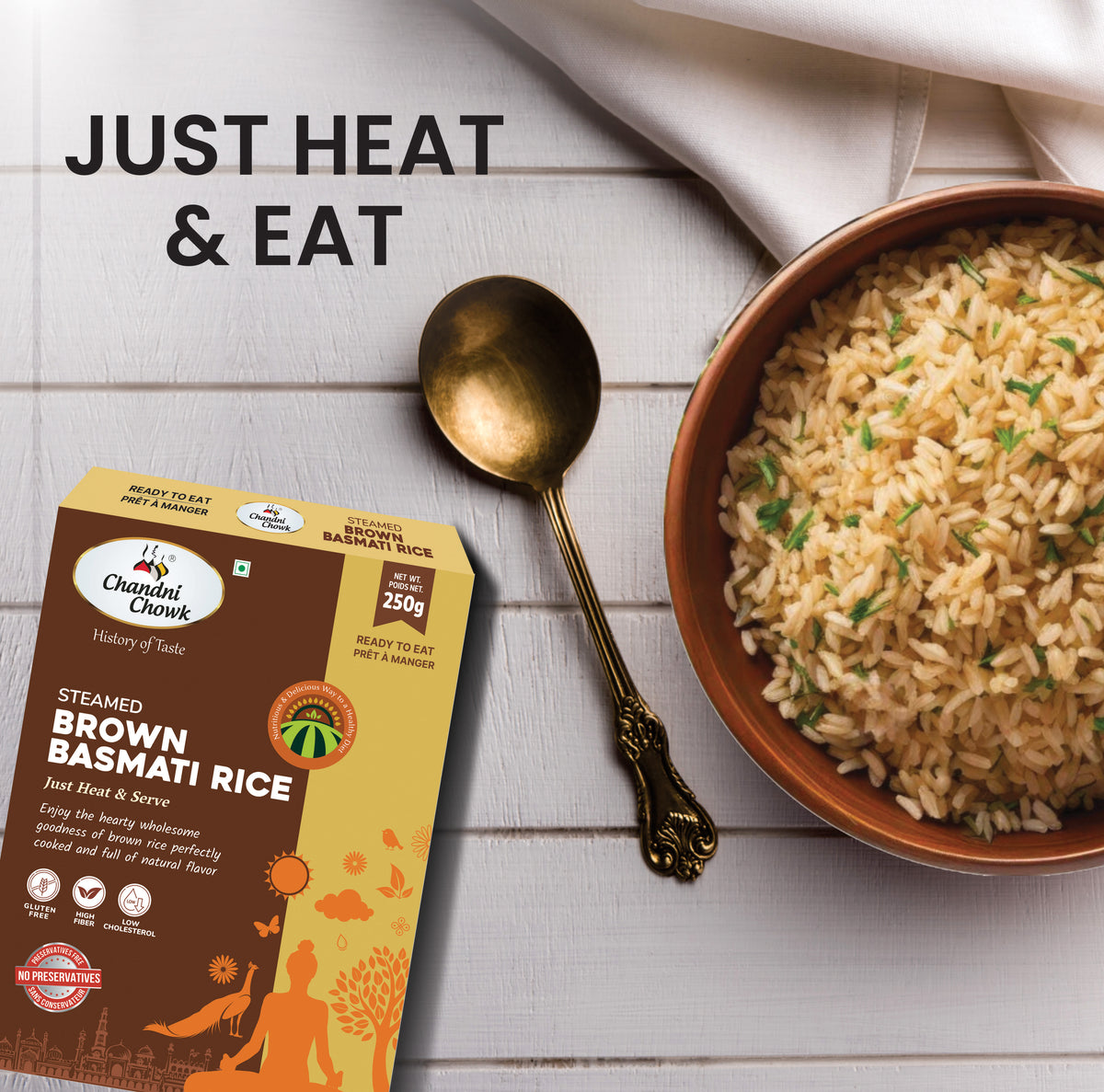 STEAMED BROWN RICE